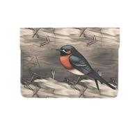 Pu Leather Laptop Sleeve Bag 13 Inch Waterproof Shock Resistant Notebook Carrying Case Barn Swallow in Graphite Lightweight Computer Skin Bag