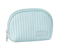 PU Leather Makeup Bag,Makeup Bag Pouch Travel Cosmetic Storage Bag for Makeup Brushes Digital Accessories,Multifunctional Storage Travel Toiletry Bag Skincare Bag (Azul claro)