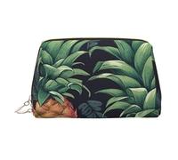 PU Leather Makeup Bag Travel Cosmetic Bags Waterproof Large Capacity Toiletry Organizer with Zipper, Cute Portable Pouch Pineapple Toiletry Bag Make Up Bag for Women