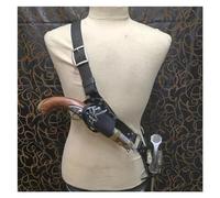 PU Leather Medieval Vintage Pistol Holster - Steampunk Pirate Sword Scabbard Sheath for Cosplay Halloween (Color: Nero)