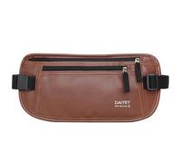 PU Leather Money Belt - Passport Holder Secure Hidden Travel Wallet with RFID Blocking, Undercover Fanny Pack(Brown)