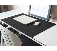 PU Leather Mouse Pad Desk Mat with Edge Protector,Desk Pad with Non-Slip L-Shaped Front Lip,Gaming Mouse Mat Writing Pad for Laptop Keyboard