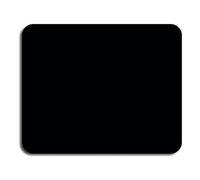 PU Leather Mouse Pad Double Side with Stitched Edge, Suede Base with Non-Slip, Waterproof Smooth Thin Mouse Pad for Computers, Laptop, Office & Home (Black, 11.8 x 9.4 Inch)