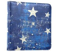 PU leather Music Patterns Stars Royal Blue Photo Albums Holds 3x5-8x10 Photos Childhood Photo Album Self Adhesive 20 sheets