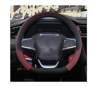 PU Leather Non-slip Car Steering Wheel Cover For Chery For Tiggo 8 Pro For Max For Tiggo 8 Plus Car Steering Wheel Protector(D shape Wine Red)