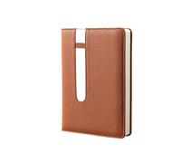 PU Leather Notebook 130 Sheets Lined Hardcover Journal with Elastic Pen Slots for Students Business Workers Journaling Thick Paper Pad