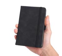 PU Leather Notebook Planner Pocket Journal with Ribbon Page Mark and Pen Slot for Women Man Scheduling Writing Office