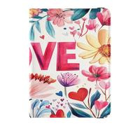 PU Leather Passport Holder Cover Wallet Lightweight Passport Case for Family Vacation Cute Passport Book Travel Essentials Valentines Day Flowers Golden Love, Valentines Day flowers Golden Love, One