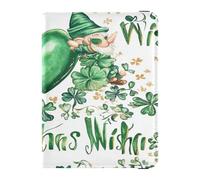 PU Leather Passport Holder Cover Wallet Waterproof Card Holder Passport Case for Family Vacation Cute Passport Book Travel Essentials St.Patrick's Gnome Kisses Wishes, St.Patrick's gnome kisses