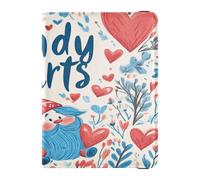 PU Leather Passport Holder Cover Wallet Waterproof Passport Wallet for Women Girl Badge ID Vaccine Card Holder Wallet Travel Essentials Valentines Day Florals Love Heart Gnome Candy Hearts, Valentines