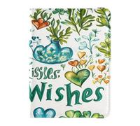 PU Leather Passport Holder Cover Waterproof Passport Wallet for Women Girl Document Organizer Holder Accessories Travel Essentials St.Patrick's Gnome Kisses Wishes, St.Patrick's gnome kisses wishes,