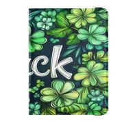 PU Leather Passport Holder Covers Case Lightweight Vaccine Card Holder Cover Combo for Women and Men Badge ID Vaccine Card Holder Wallet Travel St.Patrick's Luck, St.Patrick's luck, One Size, Casual