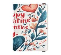 PU Leather Passport Holders Lightweight Wallet Passport Holder for Women Men Document Organizer Holder Accessories Travel Essentials Floral Leaves Heart Branch Happy Valentine's Day, Floral Leaves