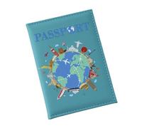 PU Leather Passports Covers Color Print Global Passports Holder Covers Card Holder Travel Accessories for for Adult
