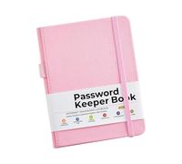 PU Leather Password Notebook Elastic Band Closure Address Organiser Book for Efficient Information Organization Notebook Password Dividers Portable