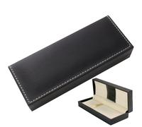 Pu Leather Pen Gift Box Empty Pencil Storage Case Single Pen Collection Box Pen Display Container Business Office School Supplies for Men Women