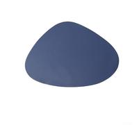 PU Leather Placemat 39CM with Rounded Edges for Safe Handling and Table Protection in For Kitchen Dining or Work Environment (Blue)