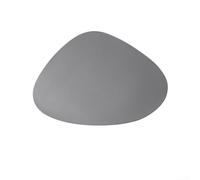 PU Leather Placemat for Tabletop Use in Dining Area For Kitchen Living Room or Business Space Heat Resistant Wipe Clean (Gray)