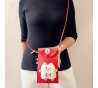 PU Leather Red Envelope,Plush Mahjong Lucky Money Packet,Capybara Year Money Envelope,Lucky Money Wallet(Style C)