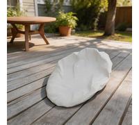 PU Leather Round Tablecloth 60cm, Heat Resistant Table Protector with Waterproof Full-Cover Design for Coffee Tables, For Easy Clean Glossy Finish for HOMEs(White)