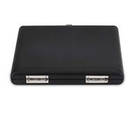 PU Leather -Saxophone Picer Shell with Temples Black Saxophone Shilk Memory for 6 -pcs -hilfschilfleuchen with Reeds