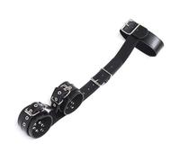 PU Leather Sex Handcuff Bracelets Comfy Neck Collar BDSM Bondage Restrain Set Sex Position Aid Tool Fetish Adult Games Flogger Gear Couples Cosplay Black One Size