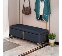 PU Leather Shoe Storage Bench Ottoman with Lift Top, Entryway Bench Stool for Living Room, Rectangle End of Bed Bench