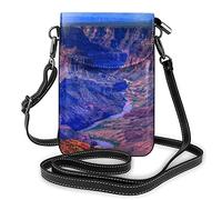 Pu Leather Shoulder Bag, Beer Foam Fashion Lady Cell Phone Purse Crossbody with Adjustable Strap Beauty Grand Canyon