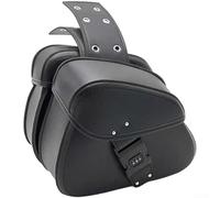 PU Leather Side Saddle Bags Featuring Time-Honored Design Language and Suitability for Standard Motorcycle and E-Bike Frame Integration (Coded lock)