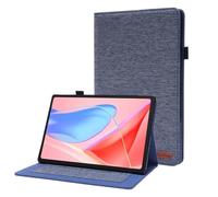 PU Leather Simplicity Style Cover Suitable For Lenovo Tab 2025 TB-311FU / K10 2nd TB-311XU 10.1inch Cloth Pattern Stand Case(Blue,K10 2nd TB-311XU)