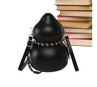 Pu Leather Sling Purse - Calabash Shaped Mini Shoulder Bag, Casual Tote, Compact Lightweight Zipped Carry Pouch For Everyday Work Travel School Gym Outdoor Fashion Accessory