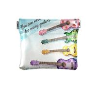 PU Leather Small Coin pouching Never Have Too Many Guitars Blue Cute Makeup Bag Change Purse for Men Women Travel monederos pequenos para monedas