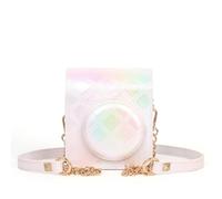 PU Leather Soft Camera Case Travelling Bag Shoulder Bag for Mini12 Film Camera Bag + Shoulder Straps