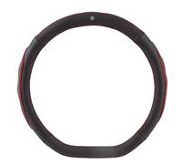 PU Leather Steering Wheel Cover for Alfa Romeo MiTo 2008 2009 2010 2011 2012, Car Steering Wheel Cover, Non Slip, Breathable Comfort, Fit Protector, Interior Accessories,Red