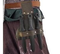 PU Leather Sword Frog - Adjustable Scabbard Holder, Vintage Sword Belt Accessory, Durable PU Material, Medieval Style | Fits Various Swords and Scabbards, Fant