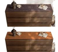 PU Leather Table Mat Waterproof Oil-Proof Double-Sided Rectangular Desk Protector Heat-Resistant Non-Slip Placemat for Dining Kitchen, Double-Sided Use (Light + Dark,40x160cm)