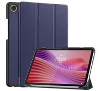 PU Leather Tablet Case Suitable For Lenovo Tab One/Tab K9 8.7inch TB-305FU/XU 2025 Tri-Fold Hard Shell Slot Back Cover(Dark Blue,Tab k9)