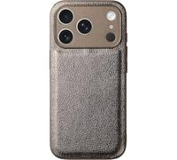 Pu Leather Textured Shockproof Phone Case For Iphone 18 Pro Max Gold | Classic Lychee Skin Texture,Camera Lens Protection,Soft Border,Slim Business Style Cover