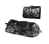 PU Leather Tobacco Smoking Pipe Pouch Case/Bag with 2 Pipe Holder Pocket, Large Capacity Tobacco Pouch