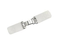 PU Leather Toggle Buttons, 6 Pcs PU Leather Toggle Buttons with Metal Bicolor Multiple Sizes for Outerwear(White,4#)