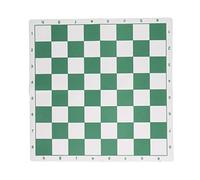 PU Leather Tournament Chess Board Mat, Non Slip Tournament Chess Mat,Portable International Chessboard for Travel Clubs (Large 11cm/4.33in)