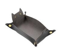 PU Leather Tray - Cat Shape Tray, Folding Dice Tray, Leather Organizer Tray | Cat Shape PU Leather Organizer, PU Leather Organizer for such as Phone, Wallet, Keys, Coin, Watch