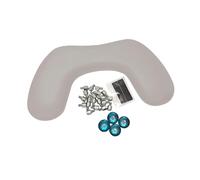 Zialofi PU Leather U Shape Arm Rest, Nail Hand Rest Nail Art Accessories, Adjustable Height, Metal Stand, Detachable for Nails Tech, Milk coffee color