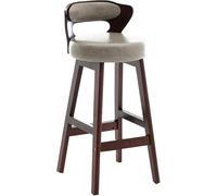 PU Leather Upholstered Counter Height Bar Stool, Kitchen Island Pub Coffee Home Dinning Vintage Bar Chairs (Grey,60CM)