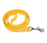 PU Leather Walking Rope Dog Leash For Small Medium Large Dogs Harness Leash Running Safe Dog Belt Pet Dog Collar Long Lead Leash Strong (Color : Gold, Size : 2.0 x 120 cm)