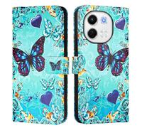 PU Leather Wallet Case for Tecno Spark 30 5G/Pova 6 Neo 5G, Flip Phone Case with Card Holder, Kickstand, Magnetic Closure, Shockproof Protective Cover with Art Pattern Design.A06 Green