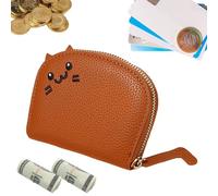 PU Leather Wallet Pouch - Change Purse Wallet, 10xm Portable Card Holder for Organization, Synthetic Leather Shell with Cute Cartoon Graphic, Resilient Storage Tool for Carrying and Securing