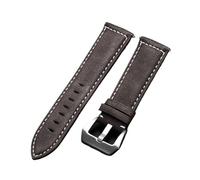 PU Leather Watchband Bracelet Vintage Matte Watch Strap for Women Men 18mm 20mm 22mm 24mm Wrist Band Leather Watch Strap(Dark brown,22mm)