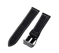 PU Leather Watchband Bracelet Vintage Matte Watch Strap for Women Men 18mm 20mm 22mm 24mm Wrist Band Leather Watch Strap(Black,18mm)