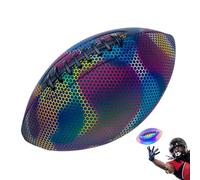PU Light-Up ruy Ball - Glowing Reflective amican Football for Outdoor Play and Night Training | Bright Luminous Sports Ball for Kids Boys Girls and Adults Fun Games Sports Balls Bright